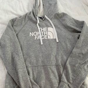 Grey north face hoodie